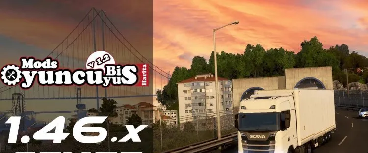 ETS2 Türkiye Haritası 1.46 - Otogar Modu - OyuncuyusBisMap-YKS